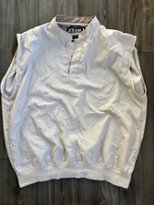 Zero Restriction Men  s Golf 1/4 Button Pullover Lightweight Water Repellent Sz L