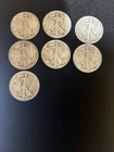 walking liberty half dollar lot of 6