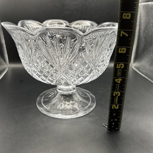 Vintage Godinger Dublin Crystal Footed Trifle Bowl OB - Picture 5 of 5