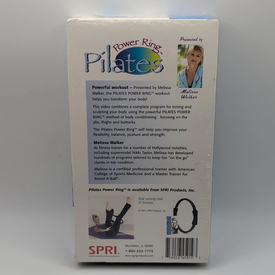 Power Ring Pilates with Melissa Walker VHS - BRAND NEW SEALED - Image 2 of 4
