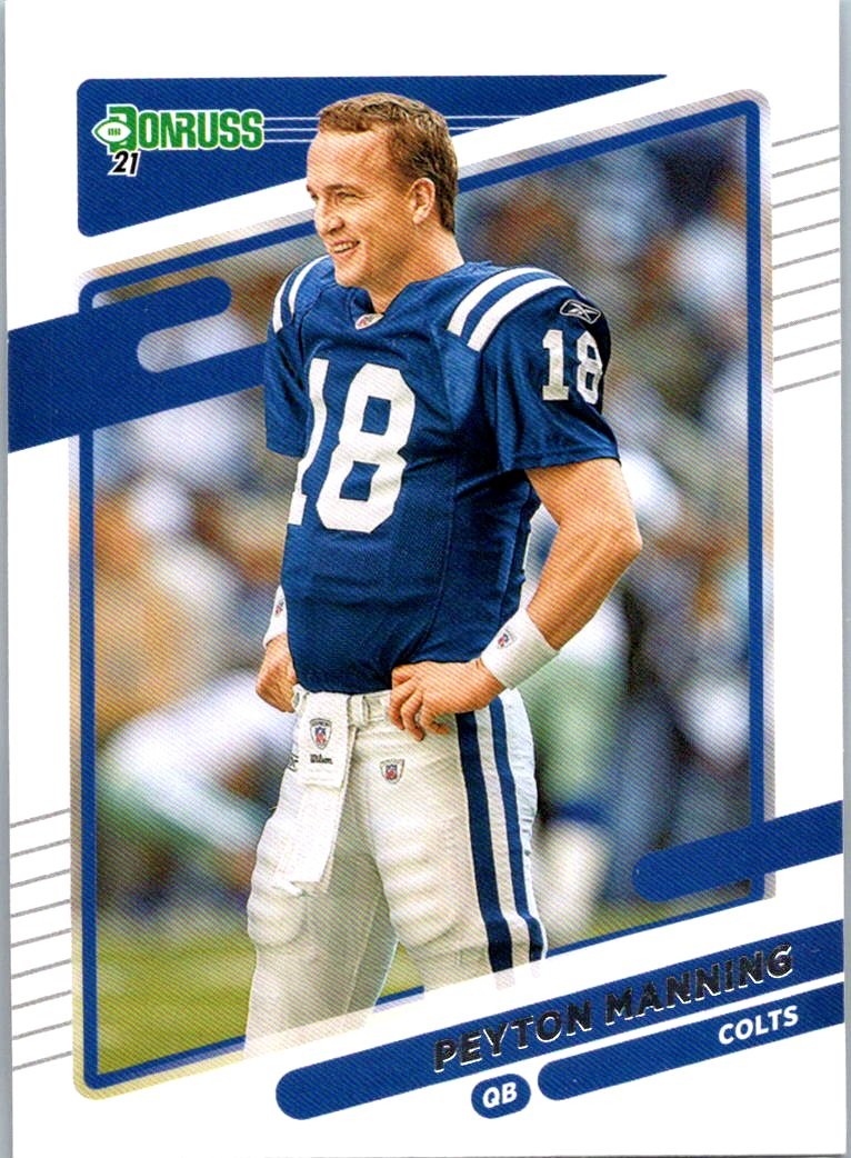2021 Donruss #148b Peyton Manning No Helmet