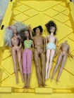 Vintage Mattel Mix Lot of 7 Bundle Used Barbie & Ken Dolls 1960s-1990s
