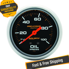 Auto Meter 5421 Pro-comp 2-58 Liquid Filled Oil Pressure Gauge 0-100 Psi