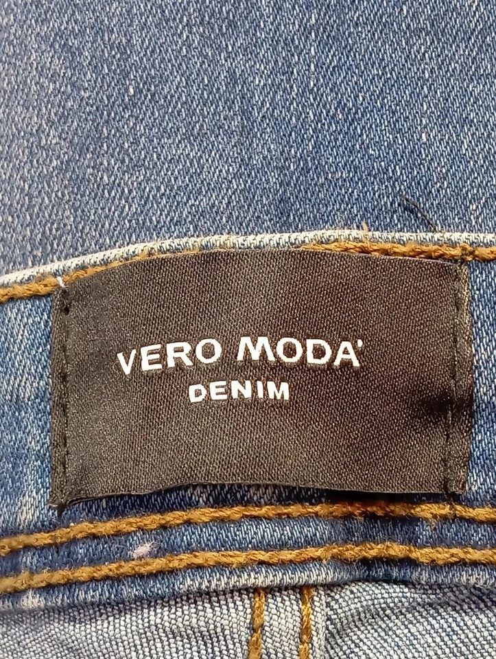 VERO MODA Vaquero de talle alto Mujeres Vaquero Talla EU 38 azul look casual - Imagen 4 de 4