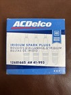Set of 4 - Genuine ACDelco 41-993 Iridium Spark Plugs, 12681665