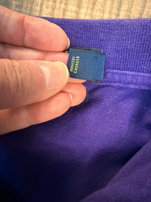 Ralph Lauren Polo  t-shirt custom fit size L men’s purple image 6