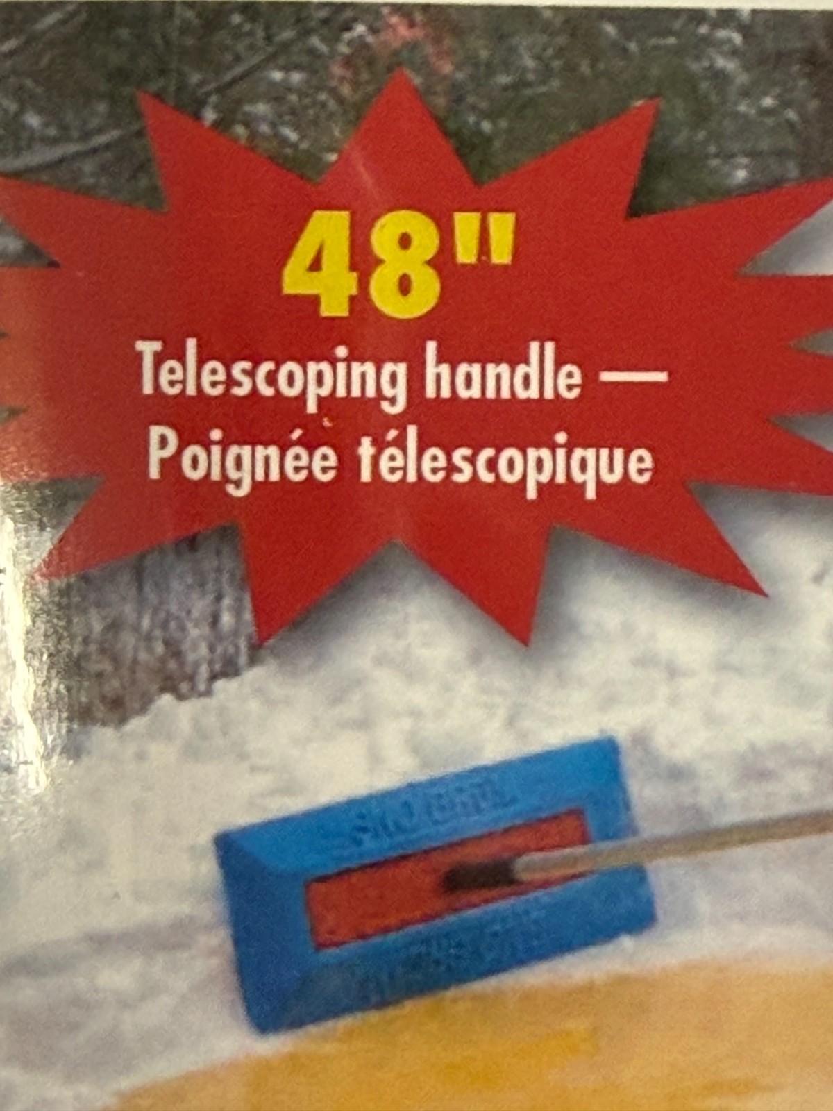 HD SNOBRUM Automobile Snow Broom Comfort grip Telescoping Handle