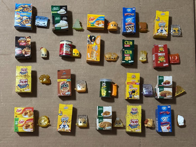Shopkins Real Littles Figures In Boxes Lot plus dolls,  New in Box Chrissy Puffs