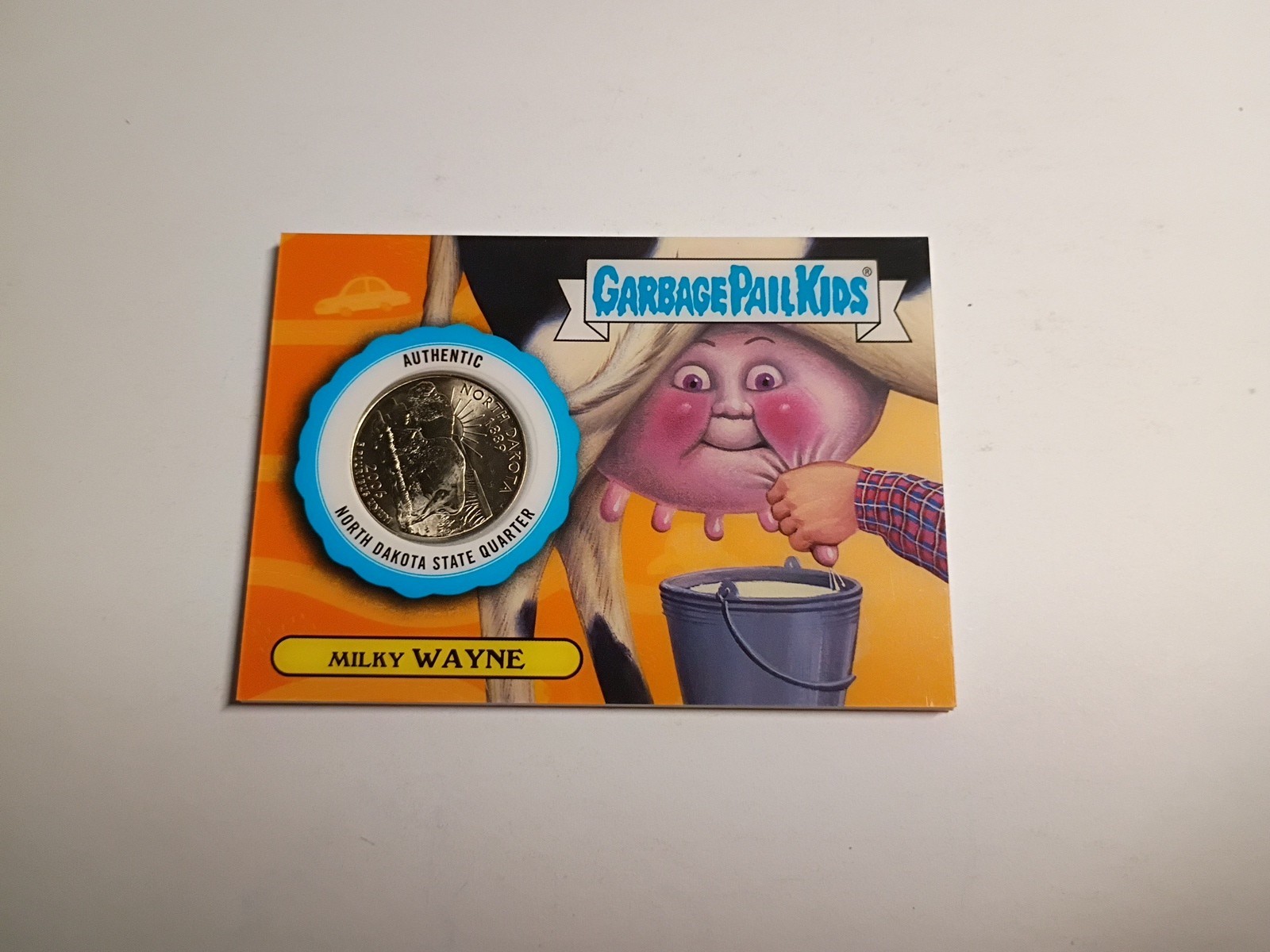 North Dakota #SQ-ND Garbage Pail Kids Go on Vacation trading card — raw and PSA graded price guide
