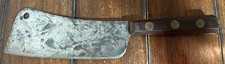 Vintage RARE American Cutlery 7" Blade Meat Cleaver Made in USA- Broken Handle
