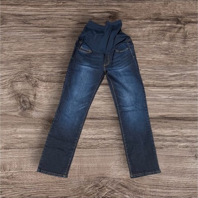 SONG Maternity Jeans Full Belly Panel Womens Small Wash Stretch
