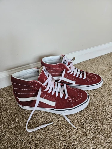 VANS alto rosso bordeaux taglia 5