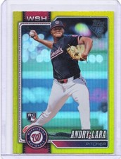 2026 Topps Series 1 #36 Andry Lara RC Yellow Foil /399 Nationals