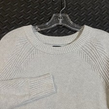 Gap Gray Pullover Crewneck Long Sleeve Knit Sweater Women's Size Small