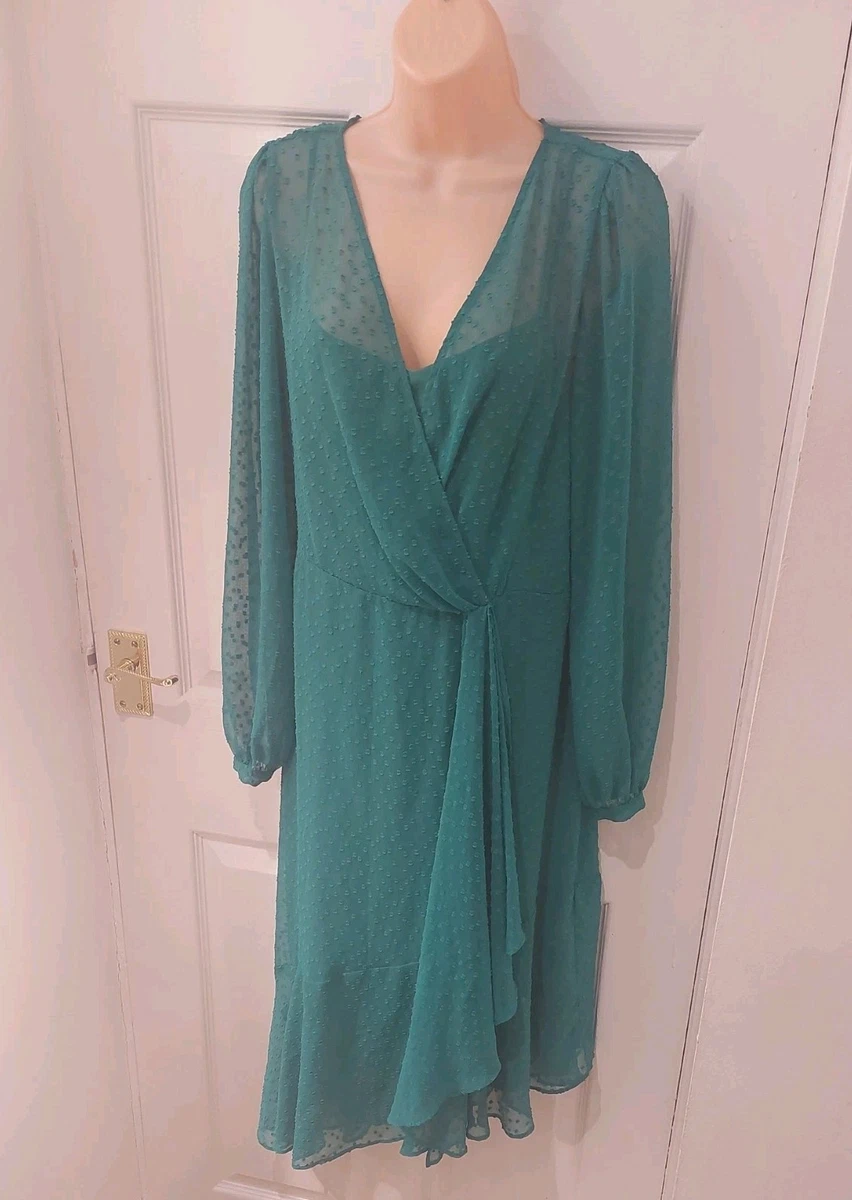mint green dress with lace sleeves Mint Pleated Volume Sleeve Lace Dress *FINAL SALE* – SSYS main image 0