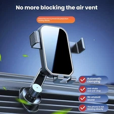 Gravity Car Mount Phone Holder Air Vent for iPhone 16 15 14 13 12 11 Pro XS Max