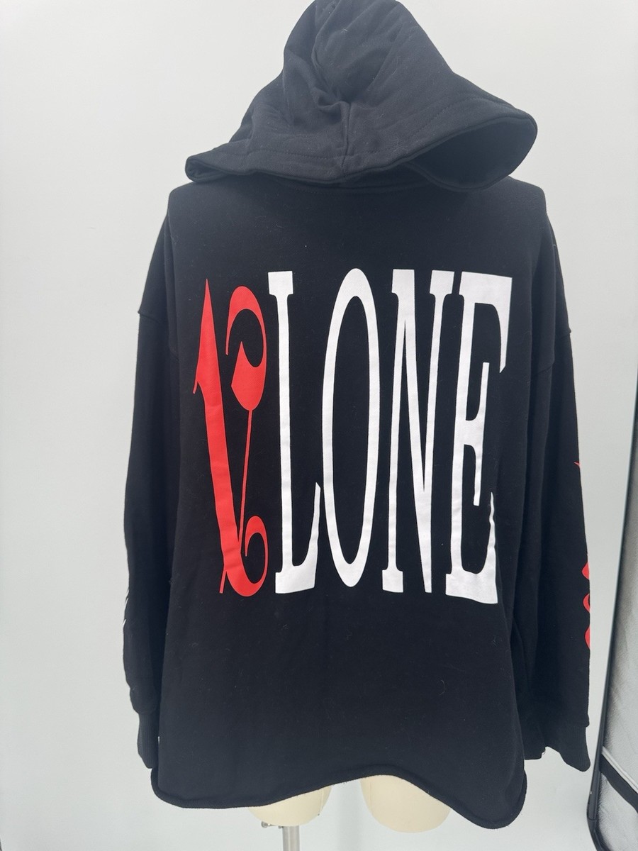Vlone x Palm Angels Hoodie -Black/Red -XL | eBay