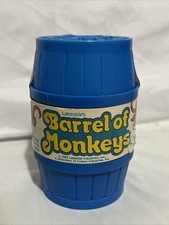 Vintage Barrel of Monkeys Lakeside  s Brand 1983 Game Blue Barrel