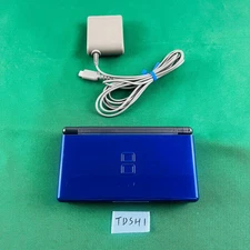 Nintendo DS Lite Cobalt Black US Version Tested Works with Japan Games Charger