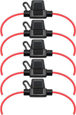 Waterproof MINI Inline Fuse Holder with 18 Gauge AWG Wire 12 Inches Long, Fit fo