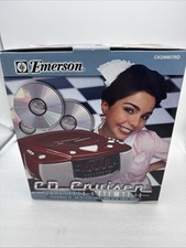 NEW Emerson CD Cruiser Portable Stereo CD Player Tape Recorder AM/FM Radio RED 