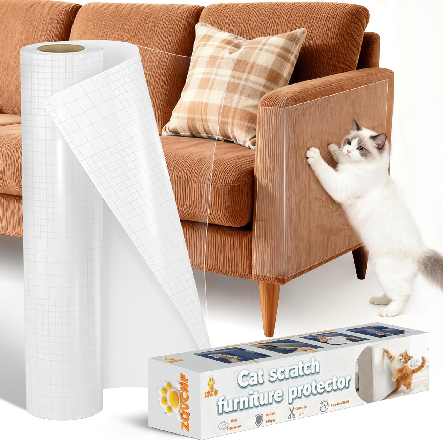 Protezione Divano Graffi Gatto 43X500Cm | STOP GRAFFI SUBITO!