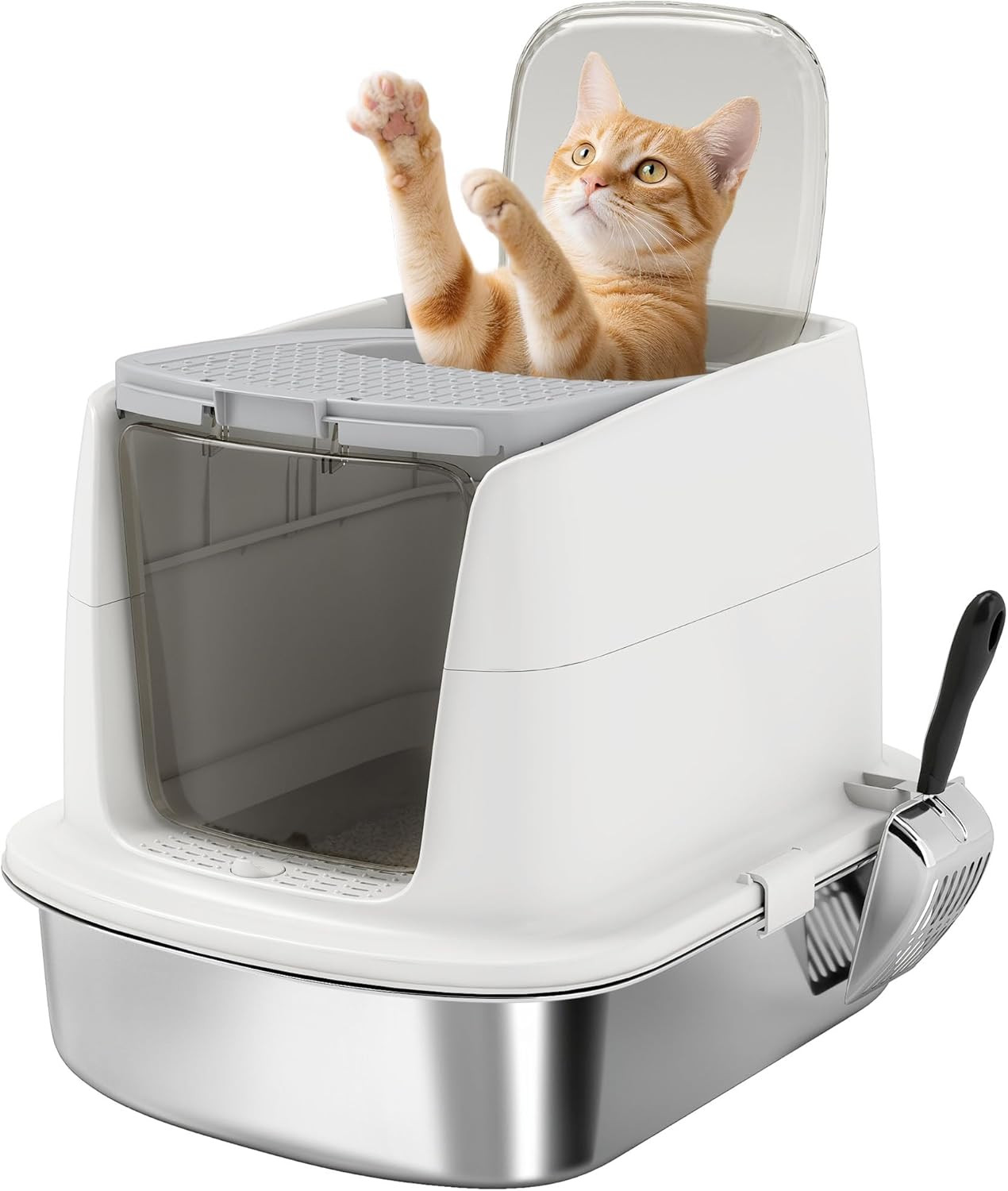 Toilette Gatti Chiusa con Vassoio Removibile e Paletta Omaggio