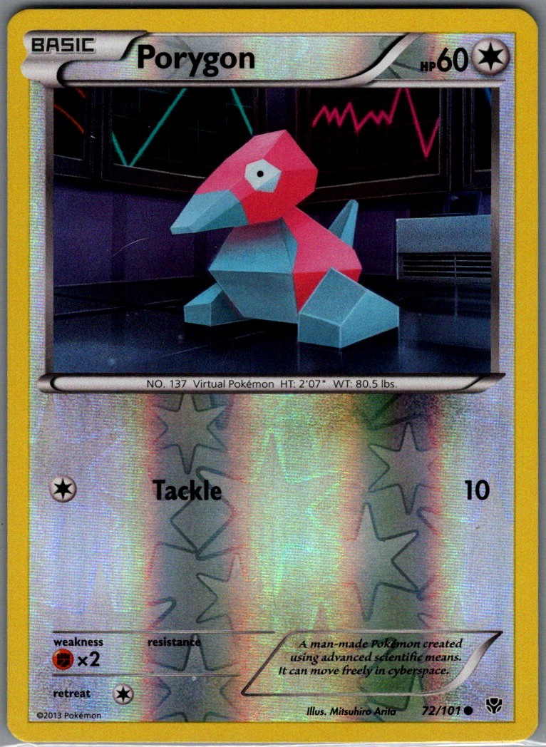 Porygon Reverse Holo Common Plasma Blast 72/101 NM