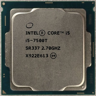 7th Gen Intel Core i5-7500T CPU 2.7 GHz (Turbo 3.3 GHz) 4-Core 6M LGA-1151 SR337