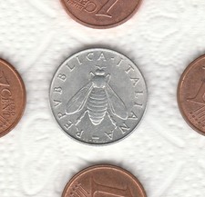  2  BIS  ITALIA   RARA  MONETA  2   LIRE   1953