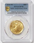 2016 W GOLD WALKING LIBERTY 50C CENTENNIAL ANNIVERSARY 1/2 oz COIN PCGS SP 70