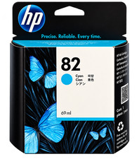 HP 82 C4911A Cyan Ink Cartridge DesignJet 500 510 800 - Genuine