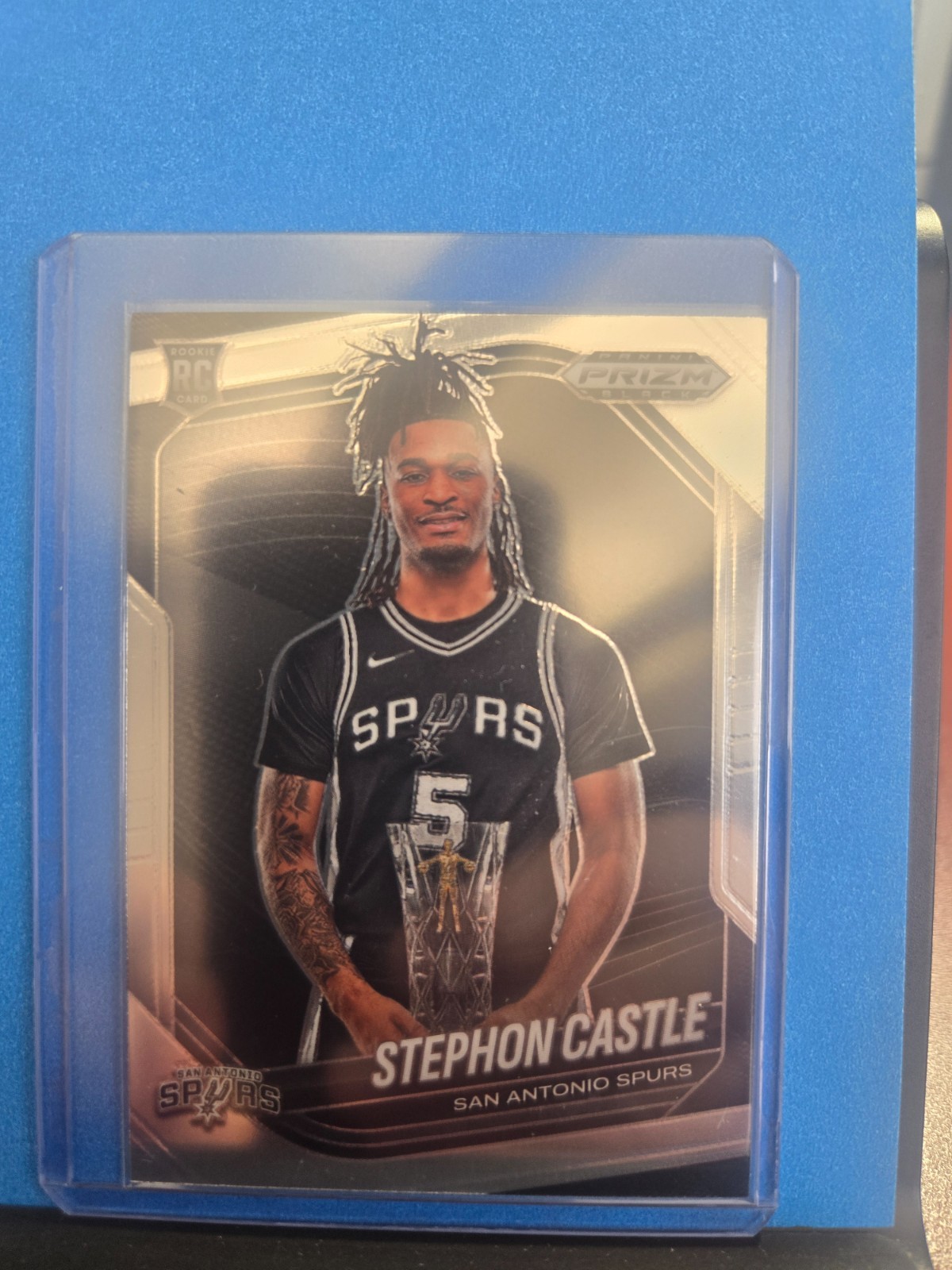 🔥2024-25 Panini Stephon Castle ROOKIE Prizm Black Silver- #96 (RC) - Spurs