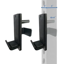 Power Rack Attachment Steel J Hooks for Power Racks fit 3x3 inches Square Tub...