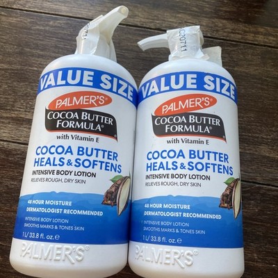 2 Palmers Cocoa Butter Formula Daily Skin Therapy Body Lotion Pump Bottle 33.8oz