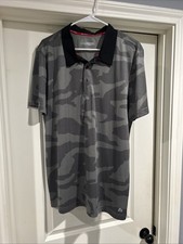 RBX GOLF X-DRI MEN'S CAMOUFLAGE POLO SHORT SLEEVE COLOR OLIVE GREEN SIZE L/G
