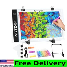 A4 Ultra-Slim LED Light Pad - Perfect for Diamond Painting & Creative Projects