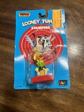 New Vintage Looney Tunes 1989 Self Inked Stamper PVC Daffy Duck