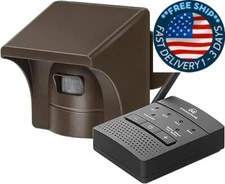 Sistema de sensor inalámbrico de alarma de entrada eMACROS de 1/2 milla y alerta