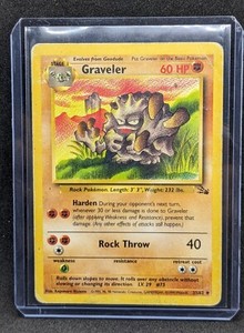 Graveler 1st Edition 37/62 Fossil Uncommon Pokemon Vintage Card WOTC NM 1999