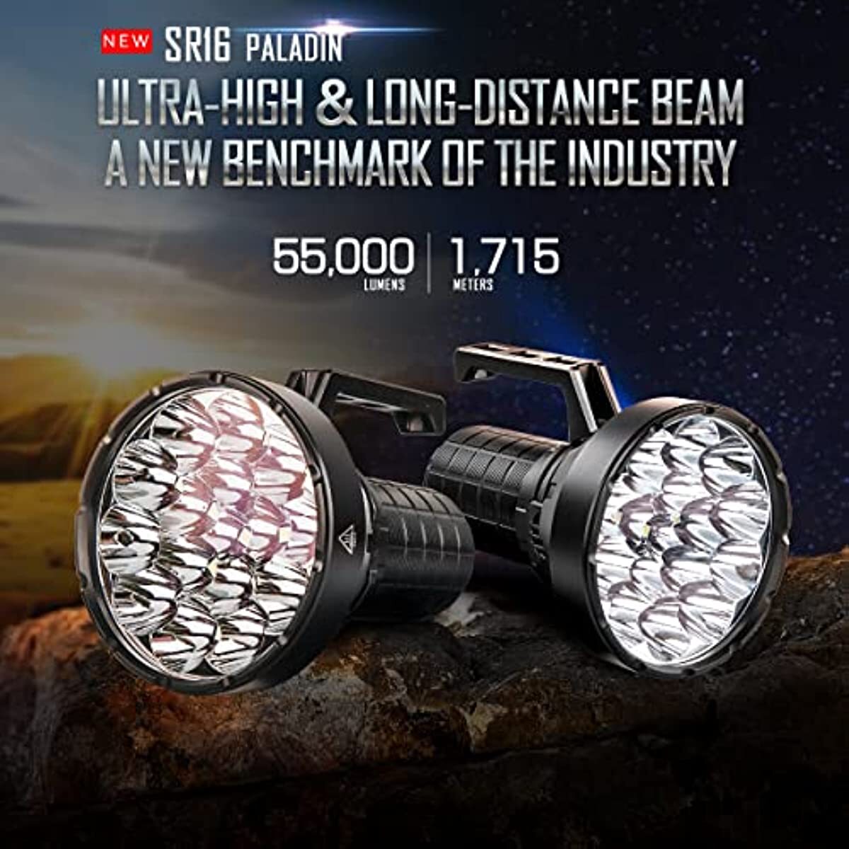 IMALENT SR16 Tactical Flashlight 55000 Lumens Super Bright IMALENT SR16 Tactical Flashlight 55000 Lumens Super Bright
