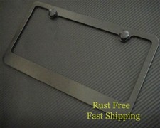 Plain Black Heavy Metal License Plate Framecap-fit Acura Lexus Infiniti Toyota