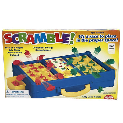Scramble by Hilco Matching Game Shapes Puzzle-fine Motor Skill (Junior Included)