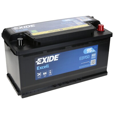 Exide Excell 95Ah 800A EB950 Autobatterie ersetzt 88Ah 90Ah 95Ah 100Ah 105Ah