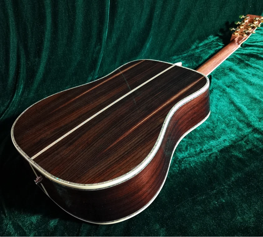 D45 Acoustic  Electric Guitar with EQ Realy Abalone Inlay Solid Spruce Top   - Image 2 of 4