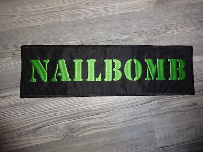 Nailbomb Death Metal Patch Shape Backpatch Sepultura Machine Head Hirax Pantera*