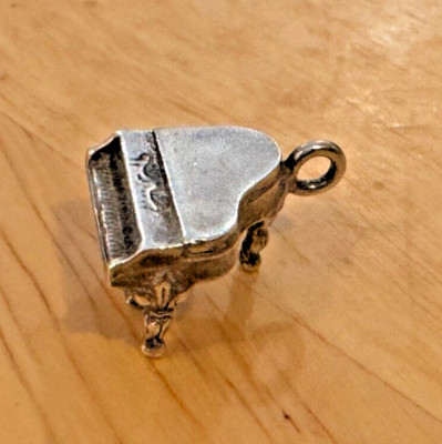 Vintage Metal Grand Piano Bracelet Charm Musical Instrument