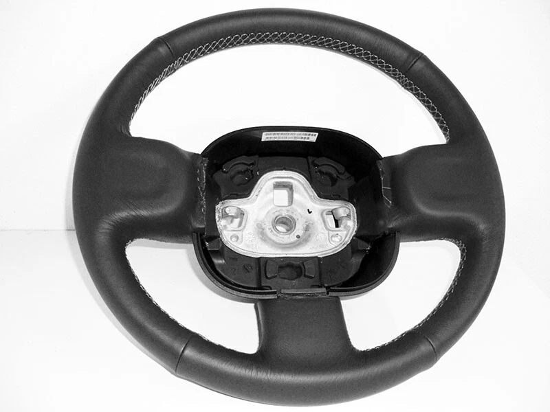 Cubiertas de volante compatibles con Fiat Panda 319 cuero negro para coser a mano - Imagen 1 de 4