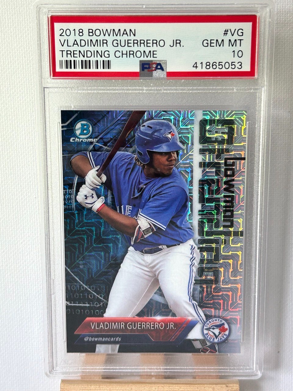 2018 Bowman Chrome Trending Vladimir Guerrero Jr. Blue Jays RC Rookie PSA 10