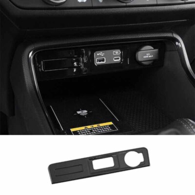 honda crv cigarette lighter For Honda CR-V CRV 2023-2024 Storage Box Bright Black Central Cigarette  Lighter